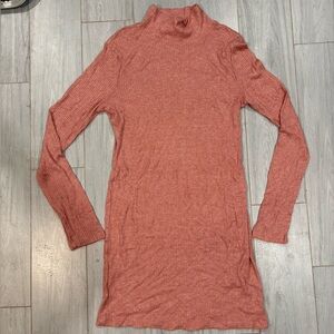 Double Zero Terracotta Ribbed Knit Top